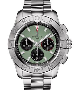 Breitling Avenger B01 Chronograph 44 Stainless Steel Green Dial AB0147101L1A1