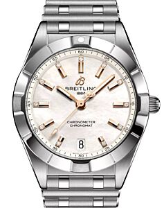 Breitling Chronomat 32 Steel Mother of Pearl Diamond Dial Bracelet A77310101A4A1