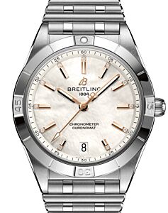 Breitling Chronomat Automatic 36 Stainless Steel Mother of Pearl Diamond Dial A10380101A4A1