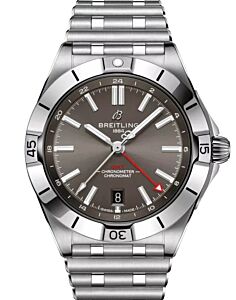 Breitling Chronomat Automatic GMT 40 Stainless Steel Anthracite Dark Grey Dial A32398101M1A1