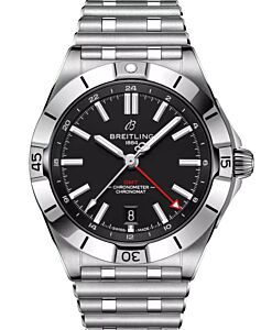 Breitling Chronomat Automatic GMT 40 Stainless Steel Black Dial A32398101B1A1