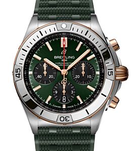 Breitling Chronomat B01 42 Steel/Red Gold Green Dial UB0134131L1S1