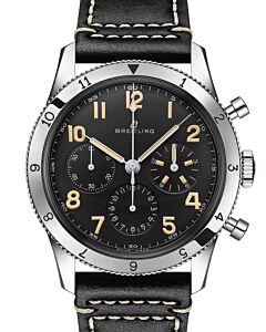 Breitling Classic AVI Ref. 765 1953 Re-Edition Stainless Steel 41mm Black Dial AB0920131B1X1