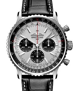 Breitling Navitimer B01 Chronograph 43 Stainless Steel Silver Dial AB0138241G1P1