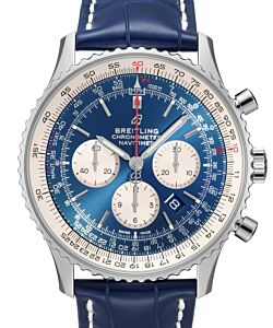 Breitling Navitimer B01 Chronograph 46 Stainless Steel Blue Dial AB0127211C1P1 - BRAND NEW