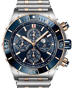 Breitling Super Chronomat 44 Four-Year Calendar Stainless Steel Red Gold 44mm Blue Dial U19320161C1U1 - BRAND NEW