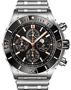 Breitling Super Chronomat 44 Four-Year Calendar Stainless Steel Red Gold Black Dial I19320251B1A1 - BRAND NEW