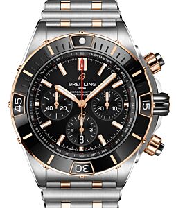 Breitling Super Chronomat B01 44 Stainless Steel/Red Gold Black Dial UB0136251B1U1