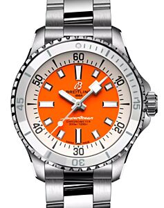 Breitling Superocean Automatic 36 Stainless Steel Orange Dial A17377211O1A1