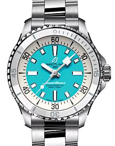 Breitling Superocean Automatic 36 Stainless Steel Turquoise Dial A17377211C1A1 - BRAND NEW