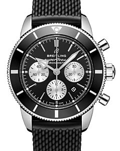 Breitling Superocean Heritage B01 Chronograph 44 Stainless Steel Black Dial AB0162121B1S1