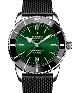 Breitling Superocean Heritage B20 Automatic 46 Stainless Steel Green Dial Rubber Strap AB2020121L1S1