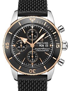 Breitling Superocean Heritage Chronograph 44 Stainless Steel/Red Gold Black Dial U13313121B1S1