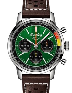 Breitling Top Time B01 Ford Mustang Stainless Steel Green Dial AB01762A1L1X1