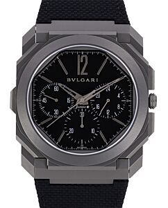 Bulgari Octo Finissimo Chronograph GMT Titanium Black Dial 103371