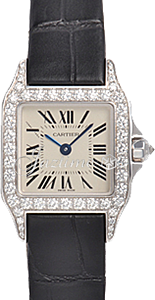 CARTIER WF902007 SANTOS DEMOISELLE WHITE GOLD AND DIAMONDS BRAND NEW
