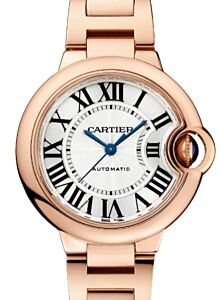 Cartier Ballon Bleu De Cartier 33mm Rose Gold Silver Dial WGBB0042 - BRAND NEW