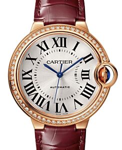 Cartier Ballon Bleu de Cartier Rose Gold Diamond Bezel 36mm WJBB0034