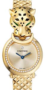 La Panthere De Cartier 23.6mm Quartz Yellow Gold/Diamonds Golden Dial HPI01380