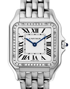 Cartier Panth?re de Cartier Medium Quartz Stainless Steel Diamond Bezel W4PN0008