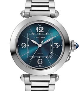 Cartier Pasha De Cartier Steel 41mm Blue Dial WSPA0038 - BRAND NEW