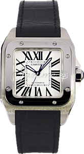 CARTIER W20106X8 SANTOS 100 STAINLESS STEEL BRAND NEW