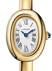 Cartier Baignoire Mini SIze 15 Quartz Yellow Gold Silver Dial WGBA0018 - BRAND NEW