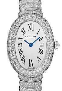 Cartier Baignoire Small Quartz White Gold/Diamond Pave Silver Dial WJBA0021 - BRAND NEW