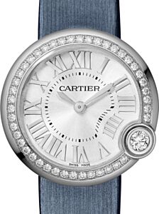 Cartier Ballon Blanc de Cartier Quartz Steel Diamond Bezel 30mm Silver Dial W4BL0003 - BRAND NEW