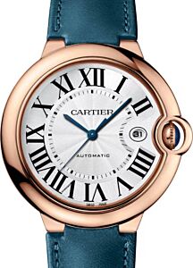 Cartier Ballon Bleu De Cartier 42mm Rose Gold Silver Dial WGBB0049