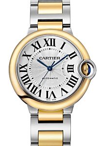 Cartier Ballon Bleu de Cartier Stainless Steel/Yellow Gold 36mm Silver Dial W2BB0038 - BRAND NEW