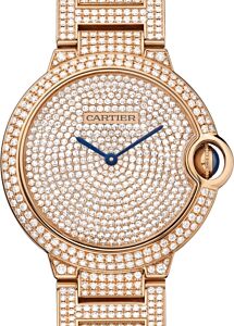 Cartier Ballon Bleu de Cartier Women's Watch Automatic Rose Gold Diamonds 36mm Rose Gold Diamond Dial Rose Gold Diamond Bracelet HPI00489 - BRAND NEW