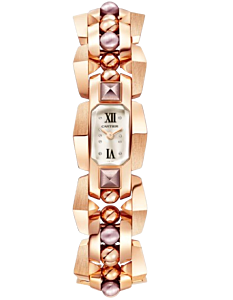 Cartier Clash [Un]limited Rose and Purple Gold Silver Dial Quartz WGMB0003 