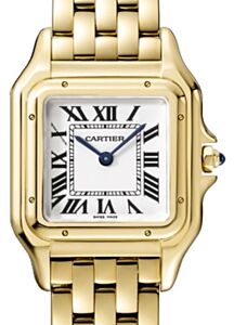 Cartier Panth?re de Cartier Ladies Watch Small Quartz Yellow Gold Silver Dial Yellow Gold Bracelet WGPN0008 - BRAND NEW
