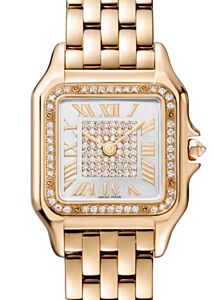 Panthere de Cartier Medium Quartz Rose Gold Diamond Bezel & Dial WJPN0041