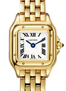 Panthere de Cartier Mini Quartz Yellow Gold Silver Dial WGPN0036