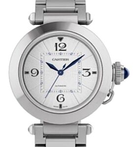 Cartier Pasha De Cartier Stainless Steel 35mm Silver Dial WSPA0013