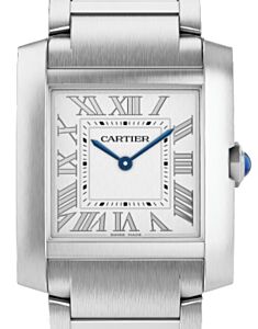 Cartier Tank Francaise Medium Quartz Steel Silver Dial WSTA0105