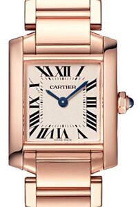 Cartier Tank Francaise Ladies Watch Small Quartz Rose Gold Silver Dial Bracelet WGTA0029 - BRAND NEW