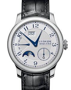 F.P.Journe Classique Automatique Lune Platinum 42mm Silver Dial Leather Strap - BRAND NEW
