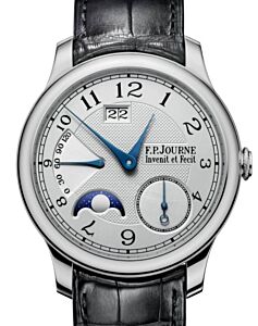 F.P.Journe Octa Automatique Lune Platinum 40mm Silver Dial Leather Strap - BRAND NEW