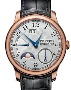 F.P.Journe Octa Automatique Lune Rose Gold 40mm Silver Dial Leather Strap - BRAND NEW