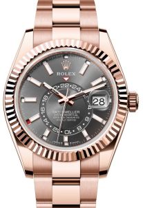 Rolex Sky-Dweller Rose Gold Slate Index Dial Oyster Bracelet 336935 - BRAND NEW
