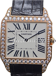 CARTIER WH100751 SANTOS DUMONT PINK GOLD AND DIAMONDS BRAND NEW