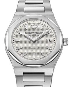 Girard Perregaux Laureato 34mm Stainless Steel Silver Dial 80189-11-131-11A