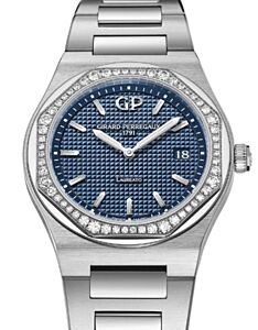 Girard Perregaux Laureato 34mm Steel/Diamonds Blue Dial 80189D11A431-11A