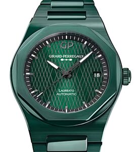 Girard Perregaux Laureato 38mm Green Ceramic Aston Martin Edition 81005-32-3080-1CX