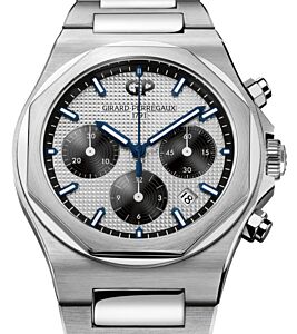 Girard Perregaux Laureato Chronograph 42mm Steel Silver Dial 81020-11-131-11A