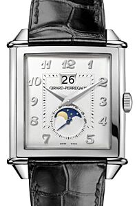 Girard Perregaux Vintage 1945 XXL Large Date and Moon Phases Steel Silver Dial 25882-11-121-BB6B