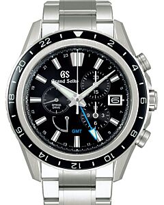 Grand Seiko Evolution 9 Spring Drive Chronograph Titanium Black Dial SBGC251 - BRAND NEW